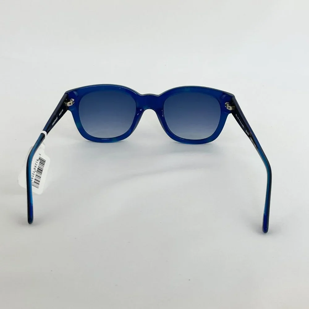 Elie Tahari Brown Tortoise & Blue Stud Accent Sunglasses MSRP $185